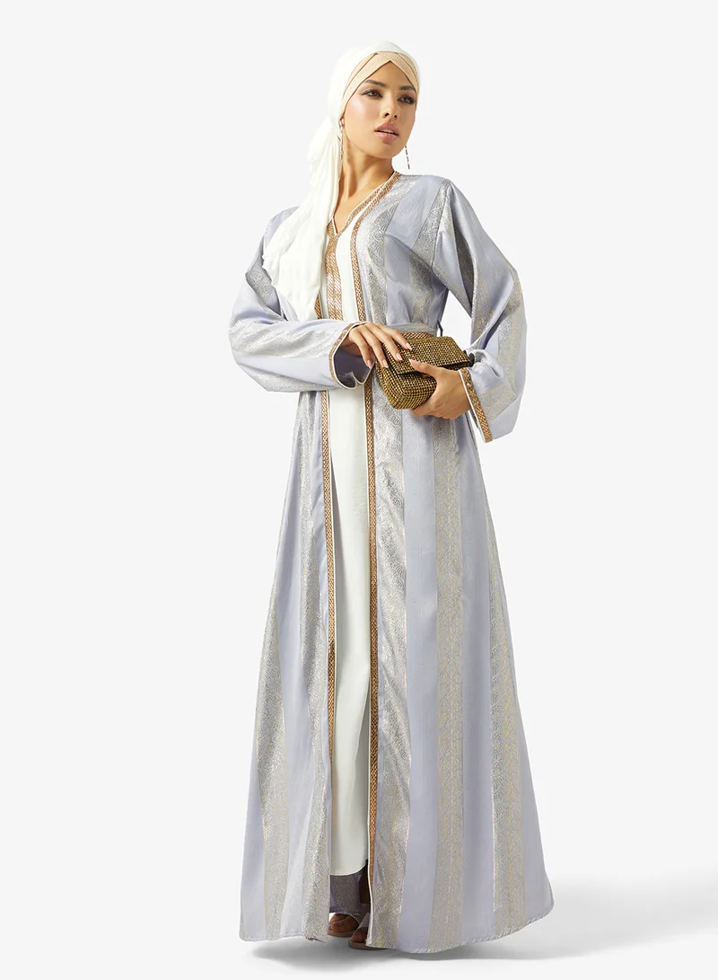 Arabian Closet  LADIES ABAYA 2 PIECE WITH BELT for Women | Best Price UAE